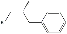 (-)-[(R)-3-Bromo-2-methylpropyl]benzene Struktur