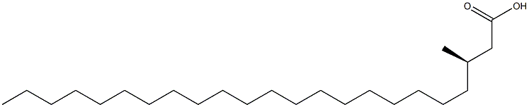 [R,(+)]-3-Methyltricosanoic acid Struktur