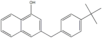 3-(4-tert-Butylbenzyl)-1-naphthol Struktur