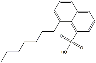 8-Heptyl-1-naphthalenesulfonic acid Struktur