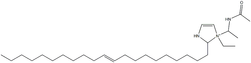 1-[1-(Acetylamino)ethyl]-1-ethyl-2-(10-henicosenyl)-4-imidazoline-1-ium Struktur