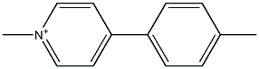 1-Methyl-4-(4-methylphenyl)pyridinium Struktur