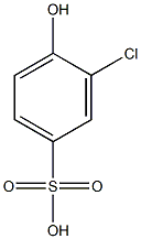 3-Chloro-4-hydroxybenzenesulfonic acid Struktur