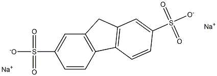 9H-Fluorene-2,7-disulfonic acid disodium salt Struktur