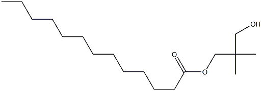 Tridecanoic acid 3-hydroxy-2,2-dimethylpropyl ester Struktur