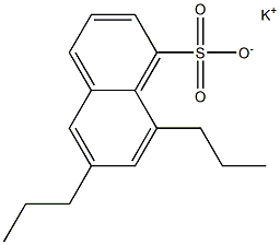 6,8-Dipropyl-1-naphthalenesulfonic acid potassium salt Struktur