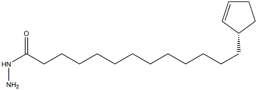 (S)-2-Cyclopentene-1-tridecanoic acid hydrazide Struktur