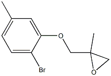 2-Bromo-5-methylphenyl 2-methylglycidyl ether Struktur