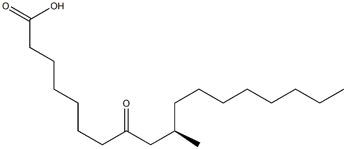 [R,(+)]-10-Methyl-8-oxostearic acid Struktur