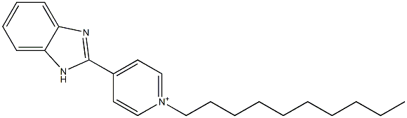 1-Decyl-4-(1H-benzimidazol-2-yl)pyridinium Struktur