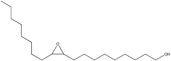 10,11-Epoxynonadecan-1-ol Struktur