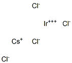 Cesium iridium(III) chloride Struktur