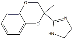 2-[(2,3-Dihydro-2-methyl-1,4-benzodioxin)-2-yl]-4,5-dihydro-1H-imidazole Struktur