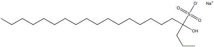 4-Hydroxyhenicosane-4-sulfonic acid sodium salt Struktur