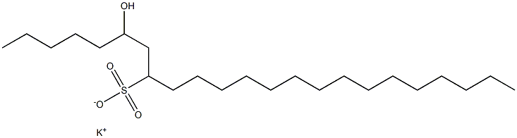 6-Hydroxytricosane-8-sulfonic acid potassium salt Struktur