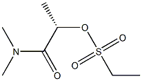 [S,(-)]-2-[(Ethylsulfonyl)oxy]-N,N-dimethylpropionamide Struktur