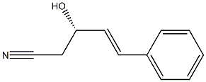 (S)-3-Hydroxy-5-phenyl-4-pentenenitrile Struktur