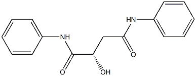 [S,(-)]-2-Hydroxy-N,N'-diphenylsuccinamide Struktur