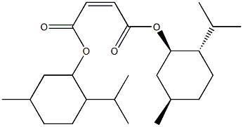 Maleic acid bis[(1R,3R,4S)-p-mentha-3-yl] ester Struktur