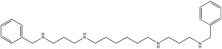 N,N'-Bis(3-benzylaminopropyl)-1,6-hexanediamine Struktur