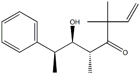 (5R,6R,7S)-6-Hydroxy-3,3,5-trimethyl-7-phenyl-1-octen-4-one Struktur