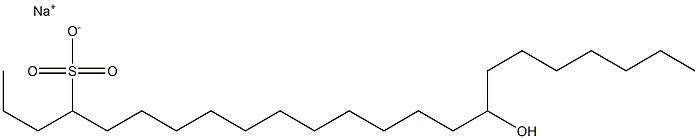 16-Hydroxytricosane-4-sulfonic acid sodium salt Struktur