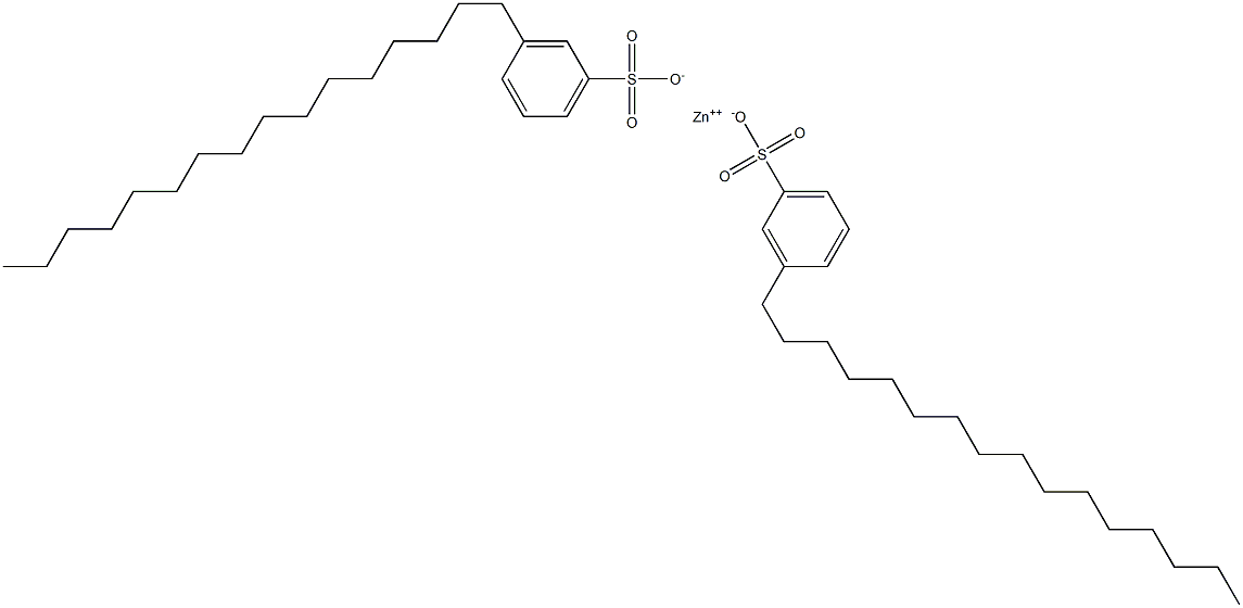 Bis(3-hexadecylbenzenesulfonic acid)zinc salt Struktur