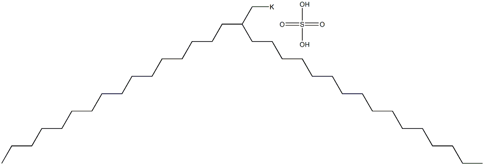 Sulfuric acid 2-hexadecyloctadecyl=potassium salt Struktur