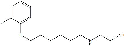 2-[[6-(2-Methylphenoxy)hexyl]amino]ethanethiol Struktur