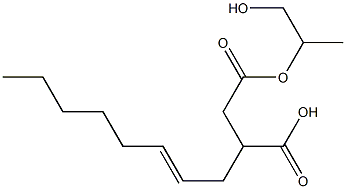 3-(2-Octenyl)succinic acid hydrogen 1-(2-hydroxy-1-methylethyl) ester Struktur