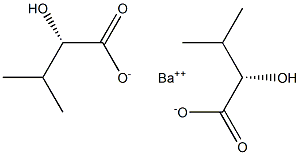 Bis[[S,(-)]-2-hydroxy-3-methylbutyric acid] barium salt Struktur