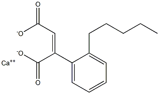 2-(2-Pentylphenyl)maleic acid calcium salt Struktur