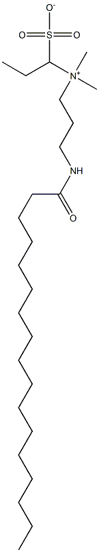 3-(Heptadecanoylamino)-N,N-dimethyl-N-(1-sulfonatopropyl)-1-propanaminium Struktur