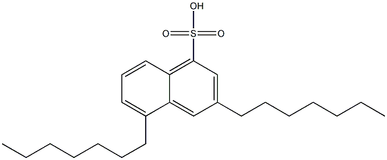 3,5-Diheptyl-1-naphthalenesulfonic acid Struktur