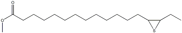 14,15-Epithioheptadecanoic acid methyl ester Struktur