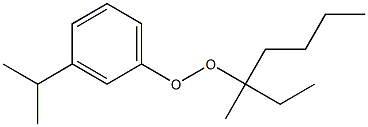 3-Isopropylphenyl 1-methyl-1-ethylpentyl peroxide Struktur