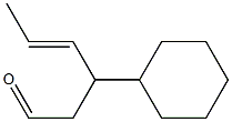 3-Cyclohexyl-3-(1-propenyl)propanal Struktur