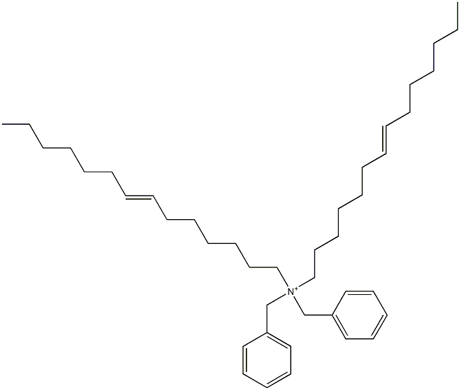 Di(7-tetradecenyl)dibenzylaminium Struktur