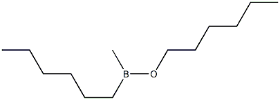 Methylhexyl[hexyloxy]borane Struktur