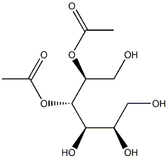 D-Glucitol 2,3-diacetate Struktur