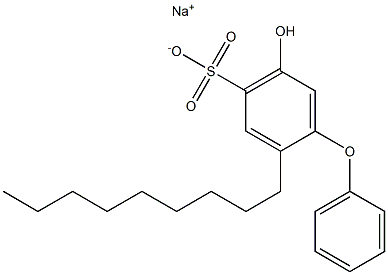 5-Hydroxy-2-nonyl[oxybisbenzene]-4-sulfonic acid sodium salt Struktur