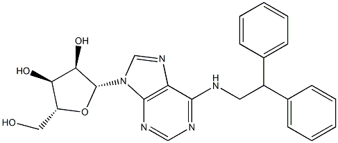 N-(2,2-Diphenylethyl)adenosine Struktur