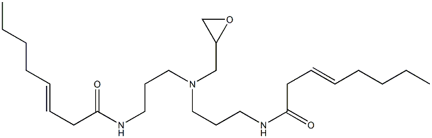 N,N-Bis[3-(3-octenoylamino)propyl]glycidylamine Struktur