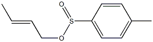 4-Methylbenzenesulfinic acid (2E)-2-buten-1-yl ester Struktur