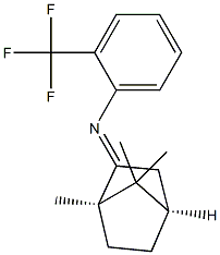 (1R,4R,E)-N-(2-Trifluoromethylphenyl)bornan-2-imine Struktur