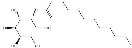 D-Mannitol 5-dodecanoate Struktur