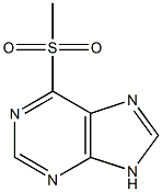 6-Methylsulfonyl-9H-purine Struktur