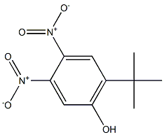 6-tert-Butyl-3,4-dinitrophenol Struktur