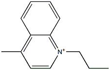 4-Methyl-1-propylquinolinium Struktur