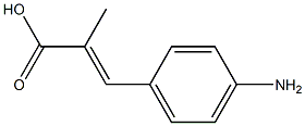 3-(4-Aminophenyl)-2-methylpropenoic acid Struktur